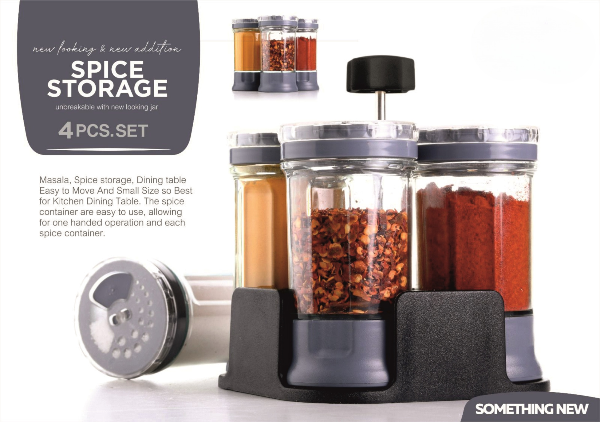 4 PCS. SPICE STORAGE - 