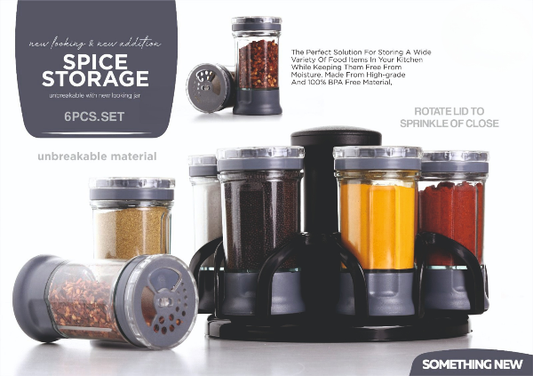 6 PCS. SPICE  STORAGE - 