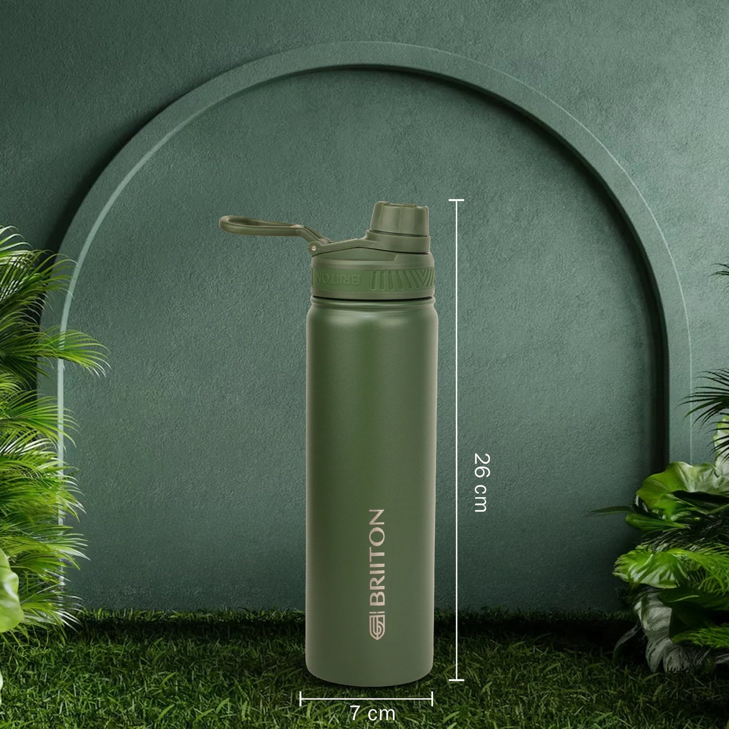 Briiton Aurum 750ml | Stainless Steel Water Bottle | Copper Vacuum Insulation | Suitable For All Ages