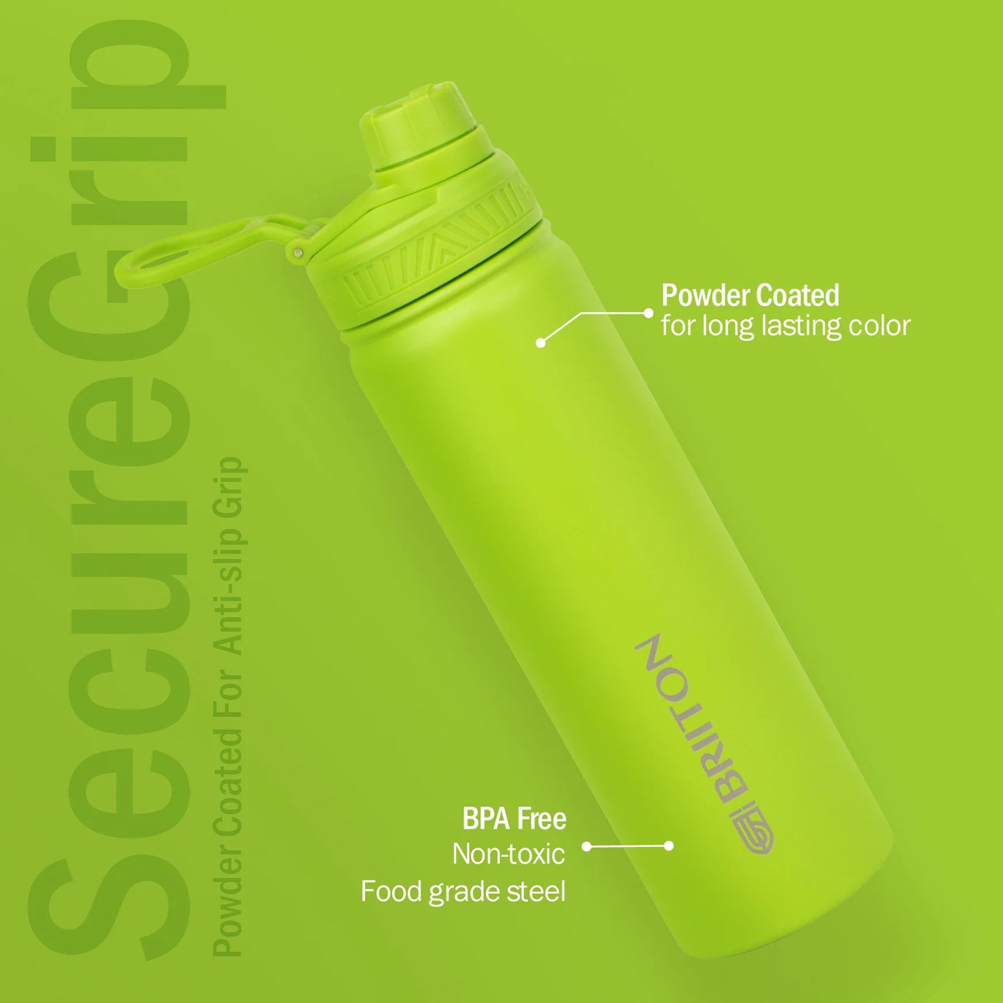 Briiton Aurum 750ml | Stainless Steel Water Bottle | Copper Vacuum Insulation | Suitable For All Ages