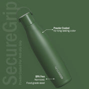 Briiton Pacer 750ml | Double Wall Stainless Steel Water Bottle | Hot & Cold